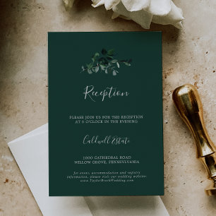 Emerald Greenery   Grüne Hochzeit Begleitkarte