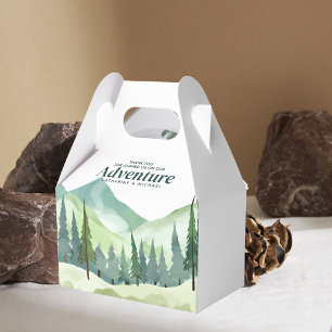 Emerald Greenery Mountain Pine Rustikale Hochzeit Geschenkschachtel