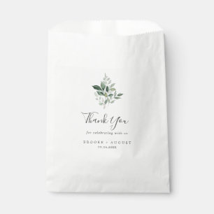 Emerald Greenery Vielen Dank für Ihre Hochzeit Geschenktütchen