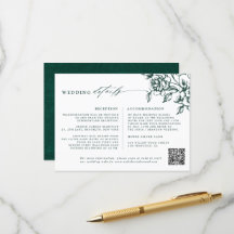 Emerald Greenery Vintage botanische Hochzeiten Det