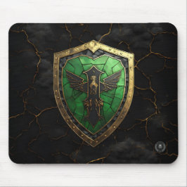 Emerald Guardian Eagle Gaming Mousepad