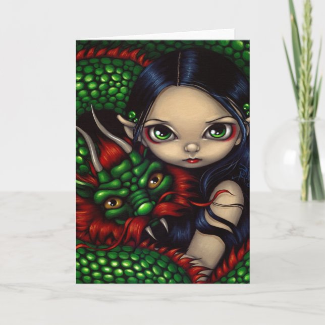 "Emerald Guardian"-Grußkarte Karte (Vorderseite)