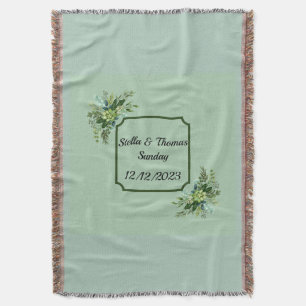 Emerald Hochzeit Wurfdecke anpassen Decke