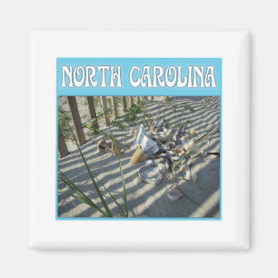 Emerald Isle Beach Seashell Collection Magnet