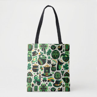 Emerald Isle Charm: Nahtloser St. Patrick's Day Pa Tasche