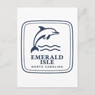 Emerald Isle North Carolina Delphin Küstenstrand Postkarte