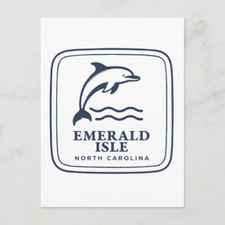 Emerald Isle North Carolina Delphin Küstenstrand Postkarte