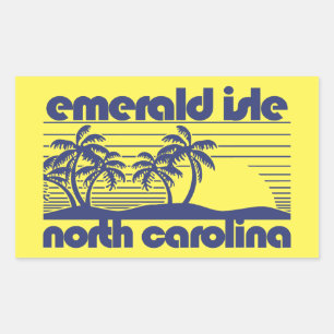 Emerald Isle, North Carolina Rechteckiger Aufkleber