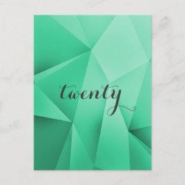 Emerald Jewel Tones Tischnummer Postcard