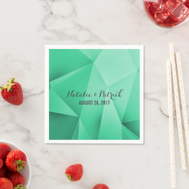 Emerald Jewel Tones Wedding Paper Napkins Serviette