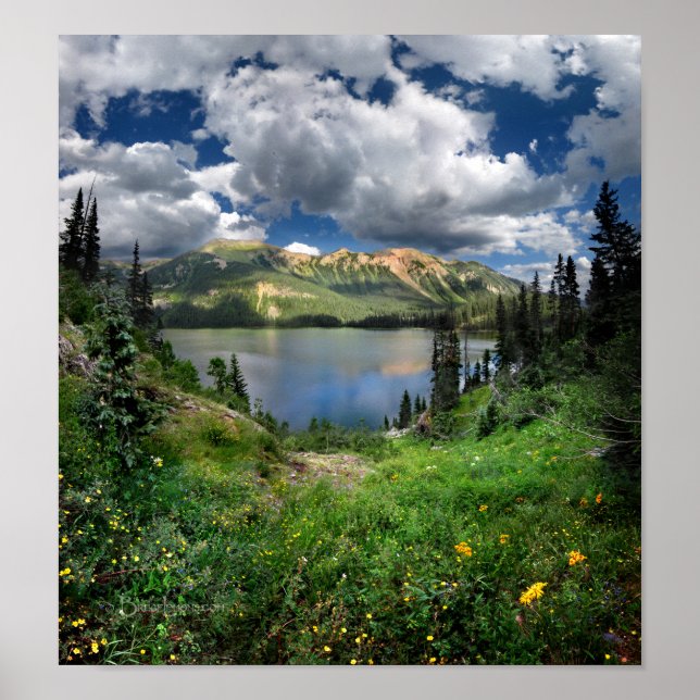 Emerald Lake 4 - Weminuche Wilderness - Colorado Poster (Vorne)
