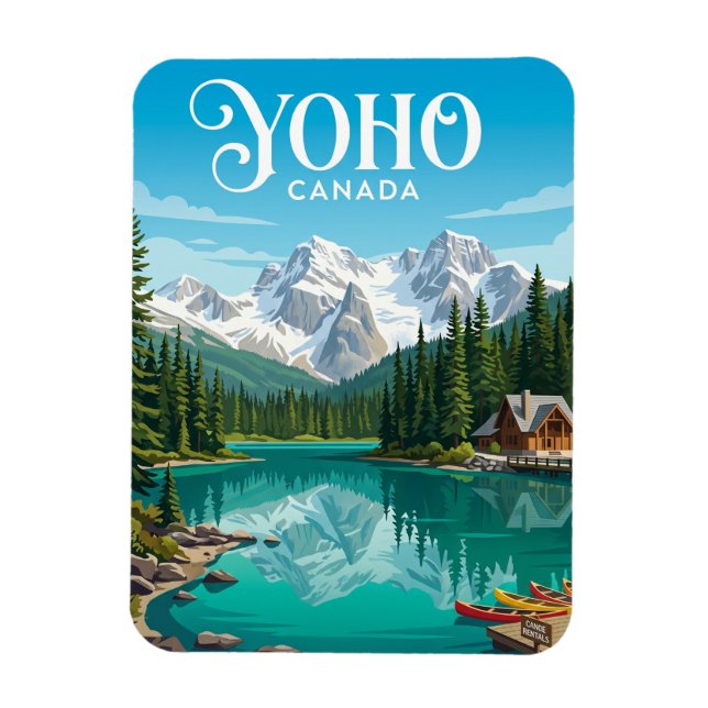 Emerald Lake Kanada Magnet (Vertikal)