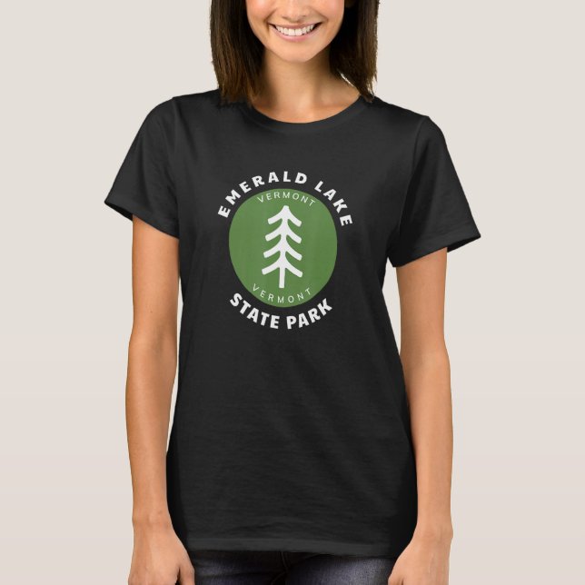 Emerald Lake State Park Vermont VT Forest Tree Bad T-Shirt (Vorderseite)