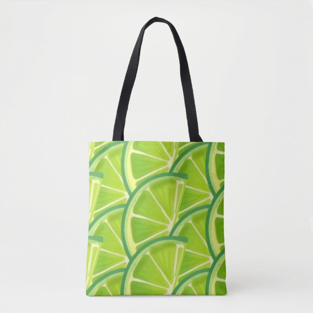 Emerald Lime Green Fruit Frische Sauberkeit Garten Tasche (Vorderseite)