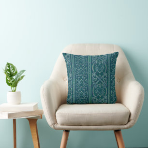Emerald Lotus TapestPattern - The White Lotus Kissen