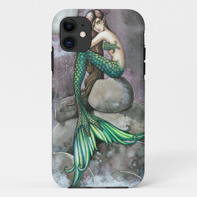 Emerald Mermaid iPhone Case (Rückseite)