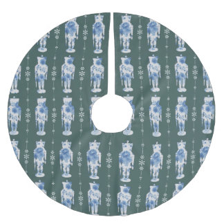 Emerald Nutcracker Tree Skirt Polyester Weihnachtsbaumdecke