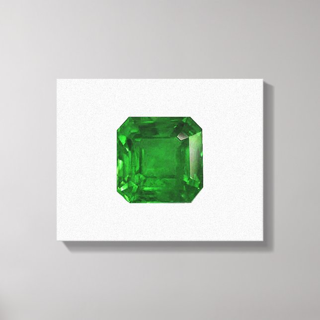 Emerald Octagon-cut Leinwanddruck (Vorderseite)