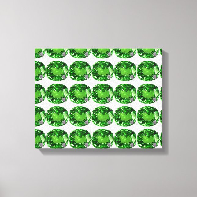 Emerald Pattern Leinwanddruck (Vorderseite)