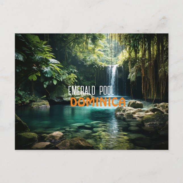EMERALD POOL DOMINICA POSTCARD POSTKARTE (Vorderseite)