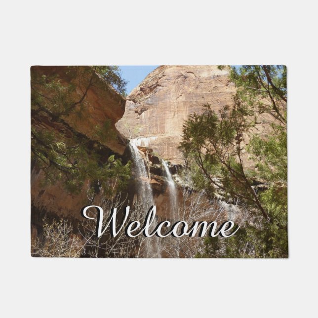 Emerald Pool Falls I aus dem Zion National Park Fußmatte (Vorderseite)