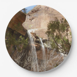 Emerald Pool Falls I aus dem Zion National Park Pappteller