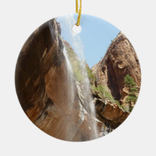 Emerald Pool Falls II aus dem Zion National Park Keramikornament