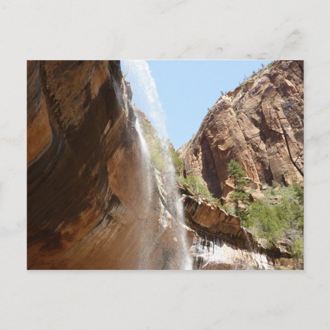 Emerald Pool Falls II aus dem Zion National Park Postkarte (Vorderseite)