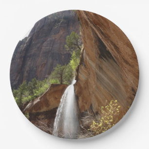 Emerald Pool Falls III aus dem Zion-Nationalpark Pappteller