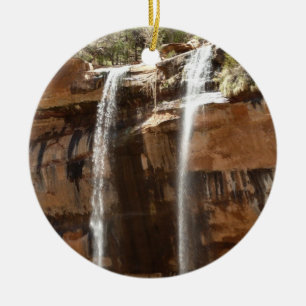 Emerald Pool Falls IV aus dem Zion National Park Keramikornament