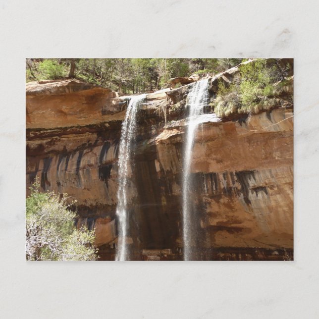Emerald Pool Falls IV von Zion National Park Postkarte (Vorderseite)