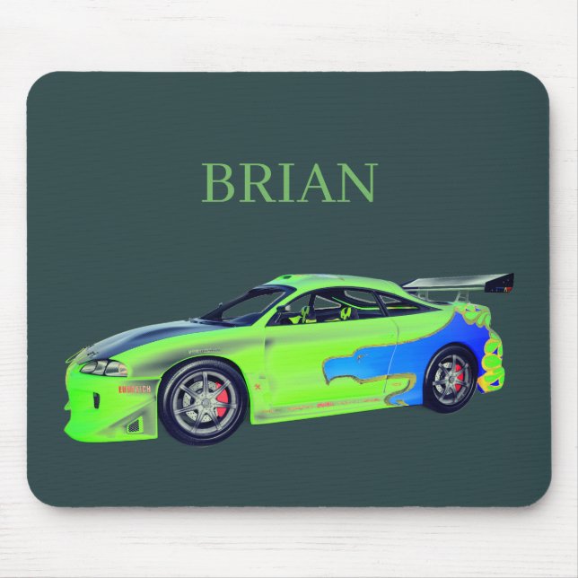 Emerald Roadrunner of the Verdant Horizon Mousepad (Vorne)