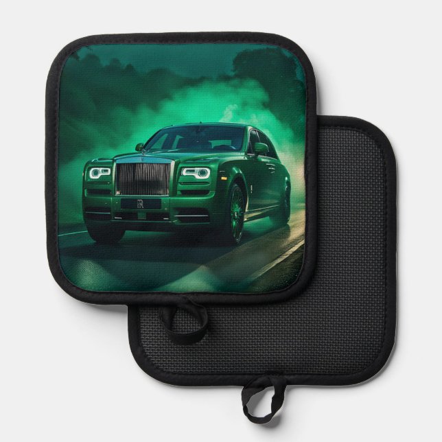 Emerald Rolls Topflappen (Vorderseite/Rückseite)