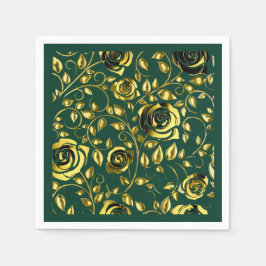 Emerald Romance wedding napkins Serviette