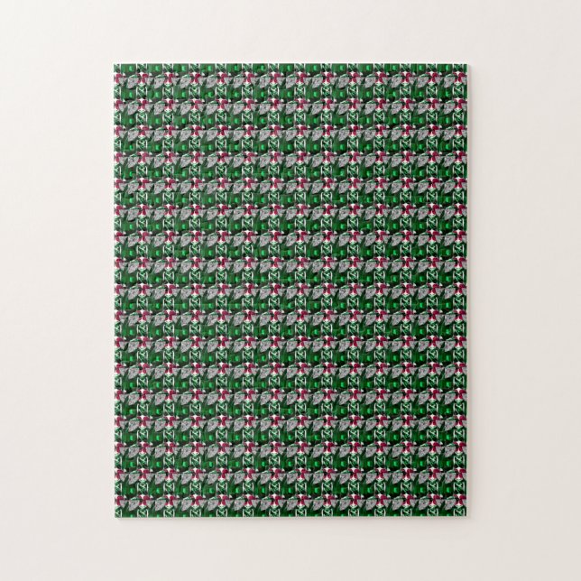Emerald Ruby Diamond Gemstone Art Red Green (Vertikal)