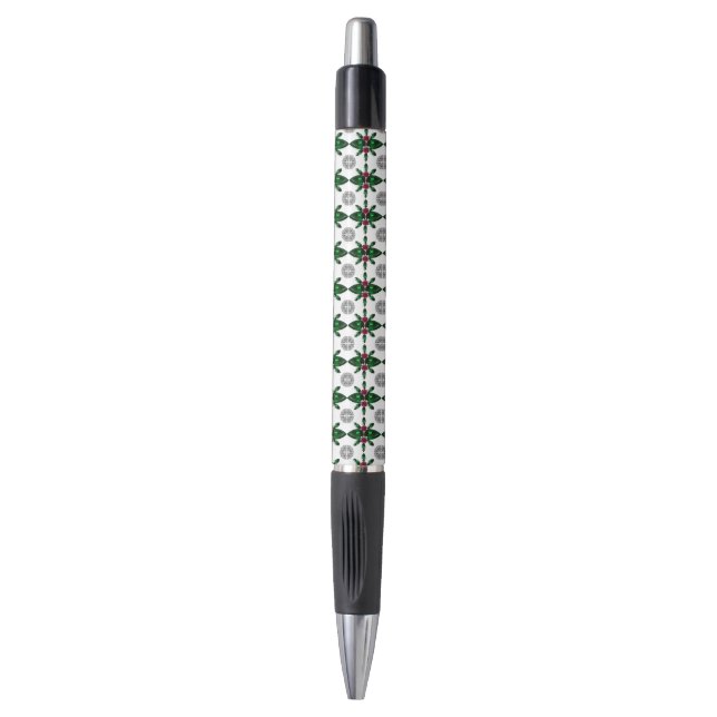 Emerald Ruby Diamond Gemstone Art Red Green Kugelschreiber (Vorderseite Vertikal)