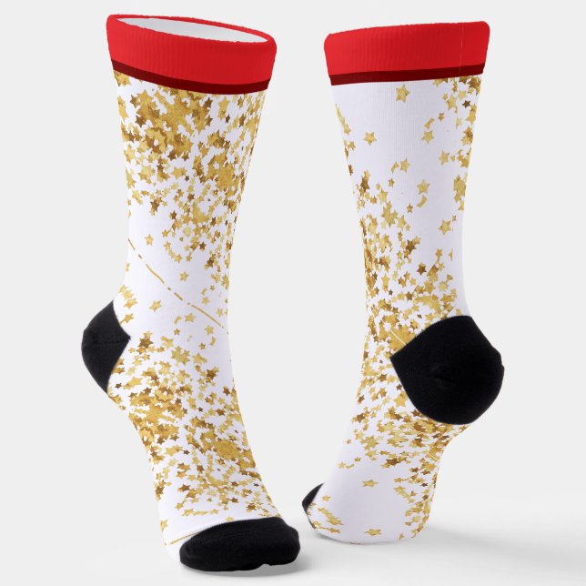 Emerald Smiple Süßer Weihnachtsmann  Socken (Gewinkelt)