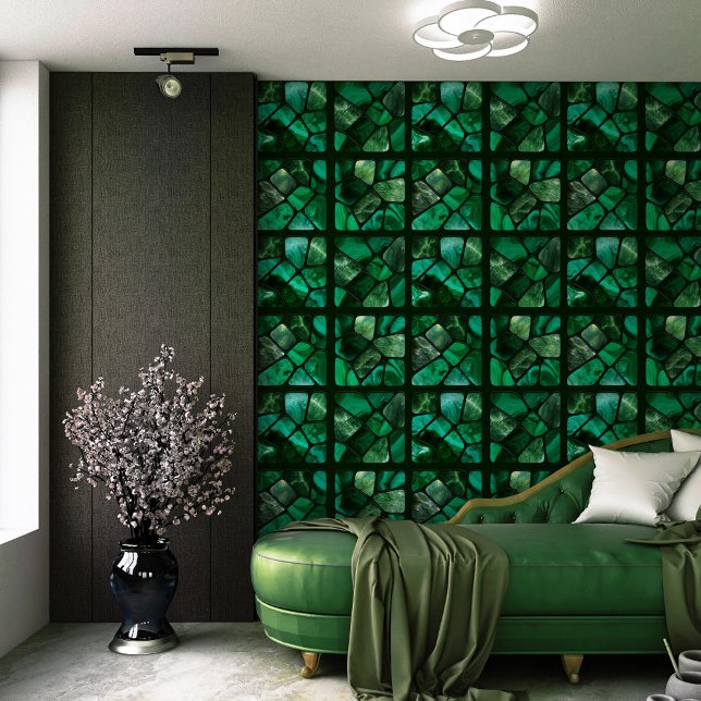 Emerald Spring - Zellen-Collage Tapete (Von Creator hochgeladen)