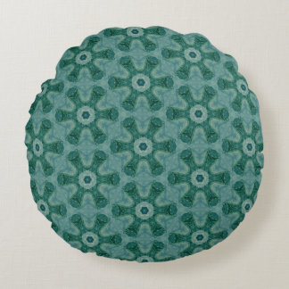 Emerald Sternexplosion Kaleidoscope Rundes Kissen
