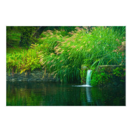 Emerald Stillness by the Garden Falls Fotodruck