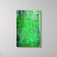 EMERALD TABLETTEN THOTH RA LEINWAND EG