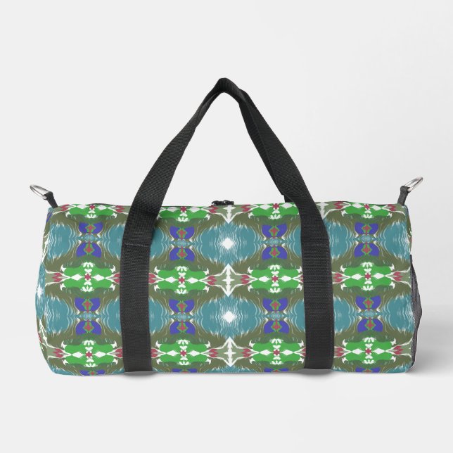 Emerald Tide Kaleidoscope Duffle Bag (Vorderseite)