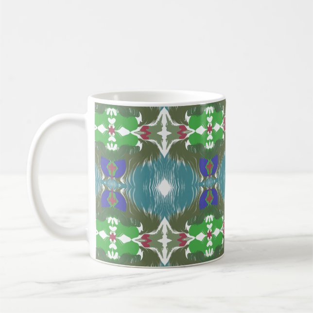 Emerald Tide Kaleidoscope Kaffeetasse (Links)