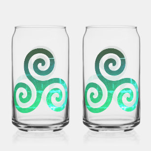 Emerald Triskele Altes keltisches Symbol Dosenglas