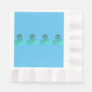 Emerald Triskele Altes keltisches Symbol Serviette