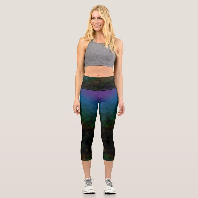 Emerald Twilight Capri Leggings (Vorderseite)