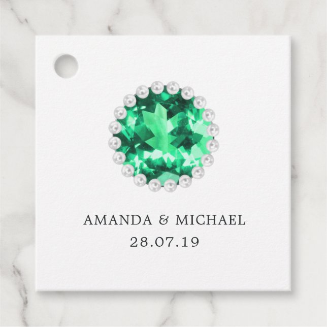 Emerald und Pearls Geschenkanhänger (Vorderseite)