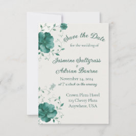 Emerald Vine Wedding Save The Date