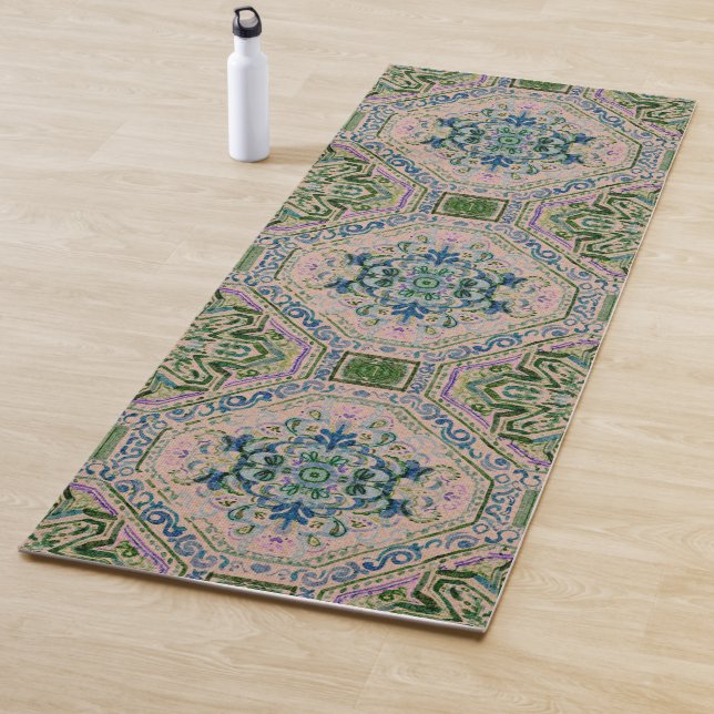 Emerald Vintage Teppichdruck Yogamatte (Beispiel)