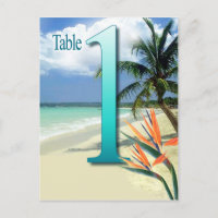 Emerald Waters Table Card Nr. 1 | Türkis